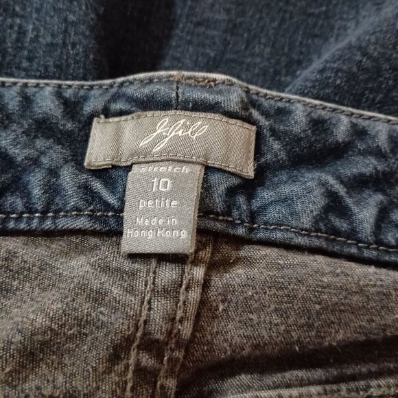 J. Jill Petite Stretch Bootcut Jeans Women’s Size 10P Blue Denim Comfort Fit - Picture 2 of 6